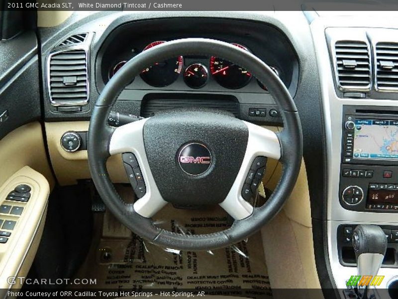 White Diamond Tintcoat / Cashmere 2011 GMC Acadia SLT