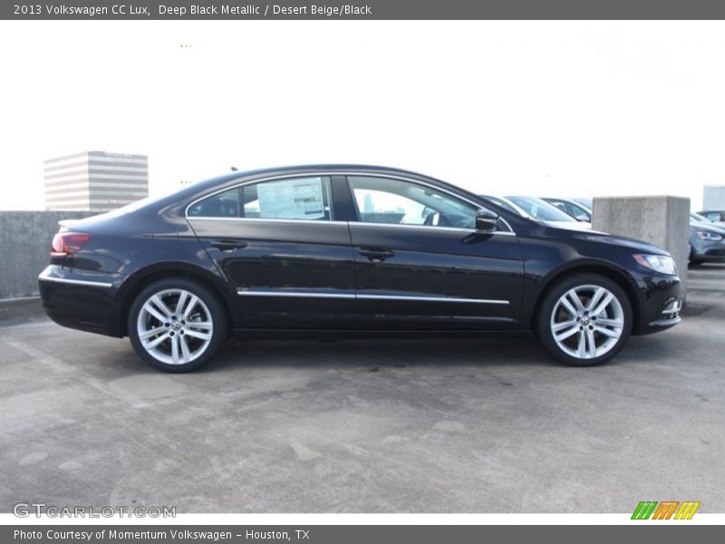 Deep Black Metallic / Desert Beige/Black 2013 Volkswagen CC Lux