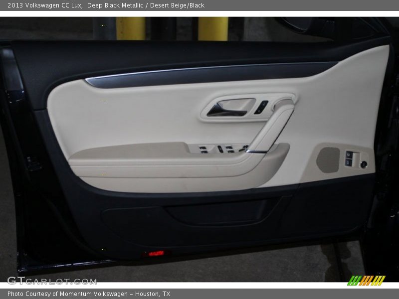Deep Black Metallic / Desert Beige/Black 2013 Volkswagen CC Lux