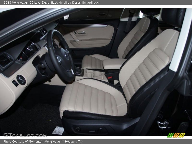 Deep Black Metallic / Desert Beige/Black 2013 Volkswagen CC Lux