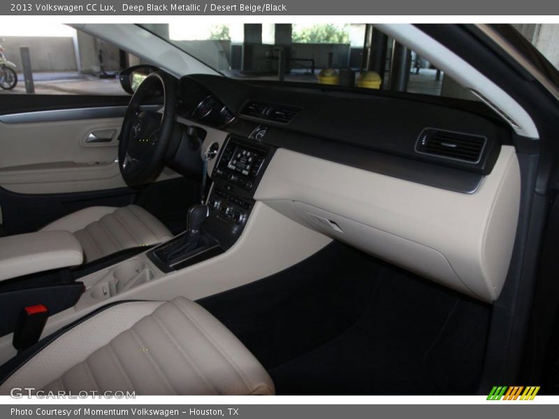 Deep Black Metallic / Desert Beige/Black 2013 Volkswagen CC Lux