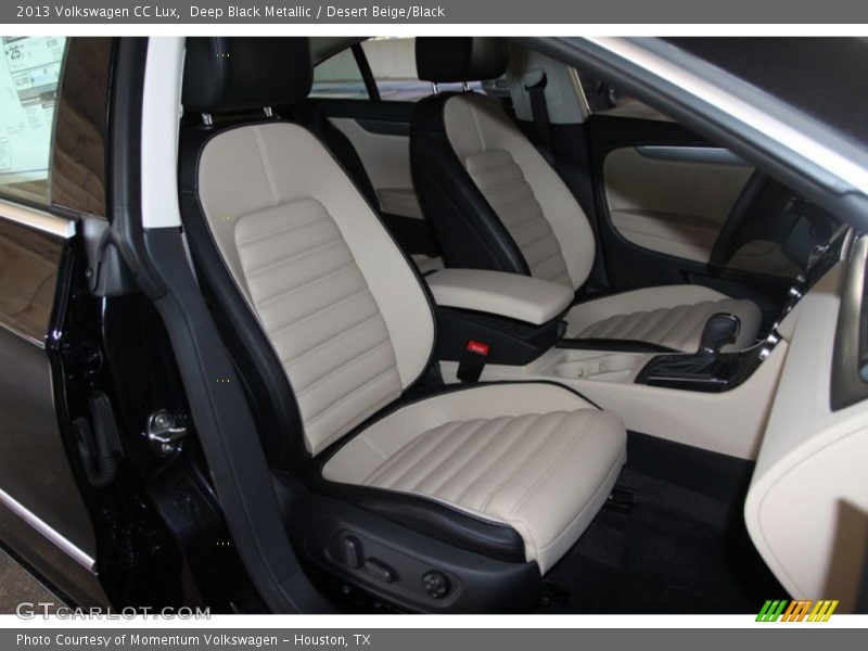 Deep Black Metallic / Desert Beige/Black 2013 Volkswagen CC Lux