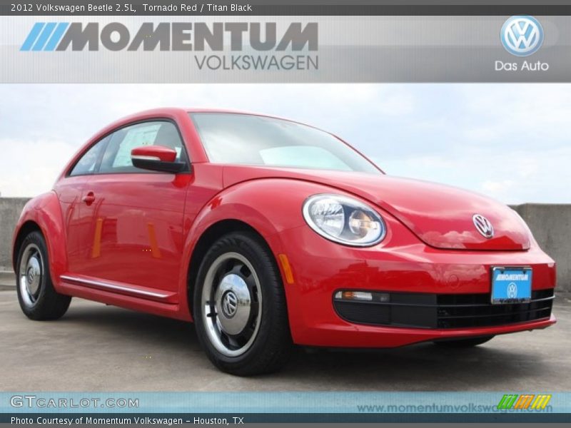 Tornado Red / Titan Black 2012 Volkswagen Beetle 2.5L