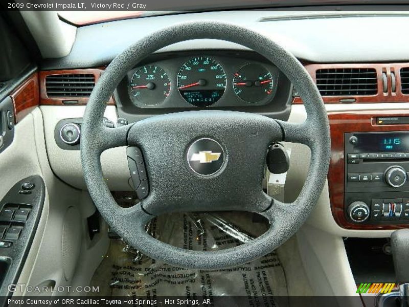 Victory Red / Gray 2009 Chevrolet Impala LT