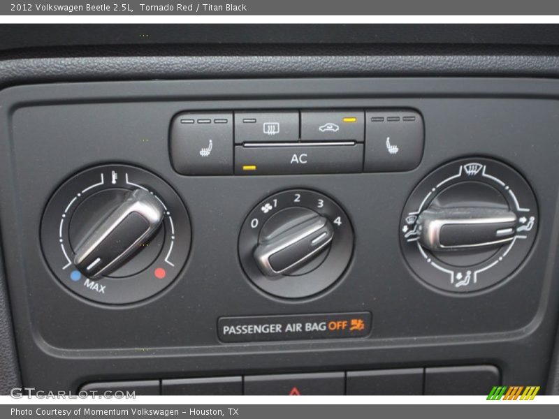 Controls of 2012 Beetle 2.5L