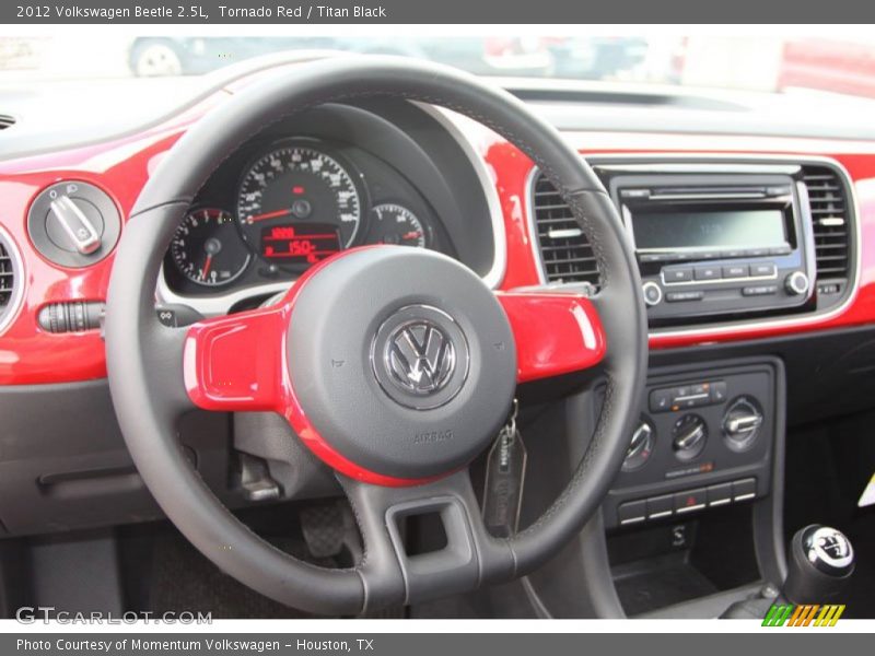 Dashboard of 2012 Beetle 2.5L