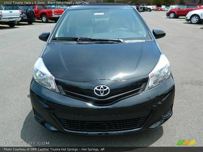 Black Sand Pearl / Ash Gray 2012 Toyota Yaris L 5 Door
