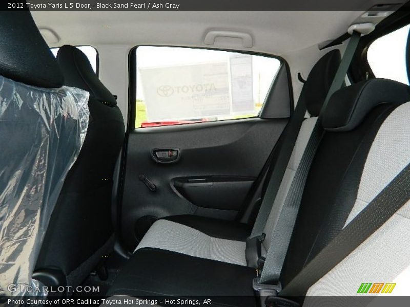 Black Sand Pearl / Ash Gray 2012 Toyota Yaris L 5 Door