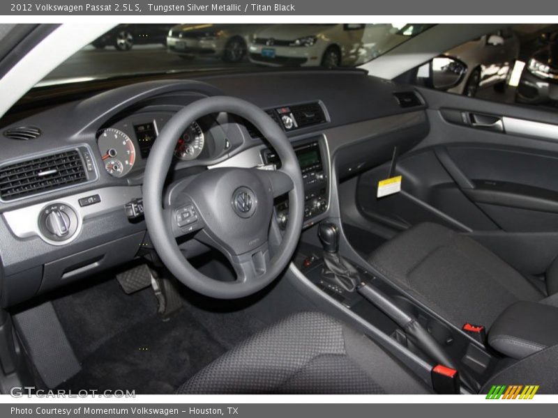 Tungsten Silver Metallic / Titan Black 2012 Volkswagen Passat 2.5L S