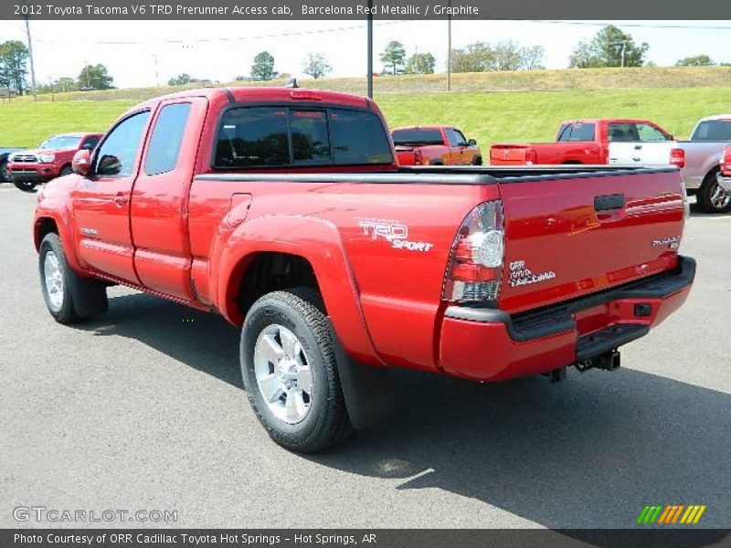 Barcelona Red Metallic / Graphite 2012 Toyota Tacoma V6 TRD Prerunner Access cab