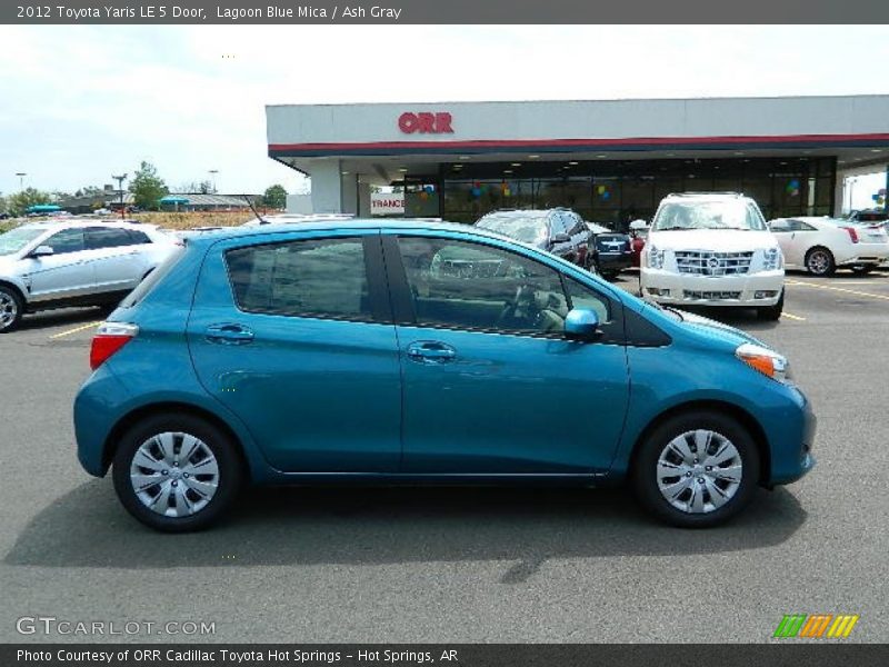 Lagoon Blue Mica / Ash Gray 2012 Toyota Yaris LE 5 Door