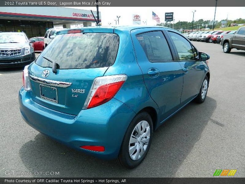 Lagoon Blue Mica / Ash Gray 2012 Toyota Yaris LE 5 Door