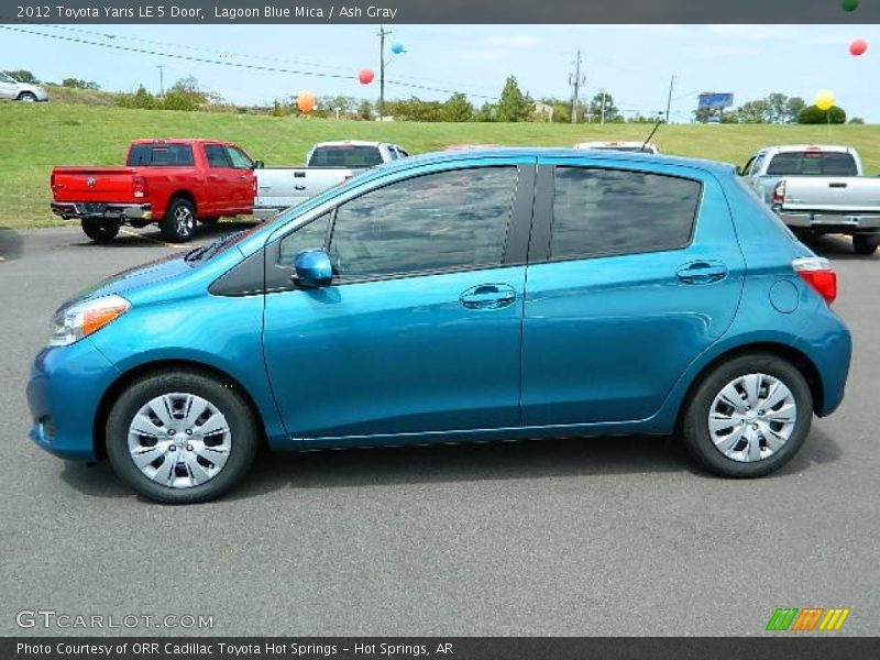 Lagoon Blue Mica / Ash Gray 2012 Toyota Yaris LE 5 Door