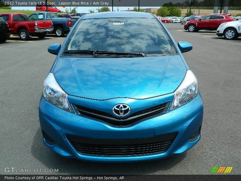 Lagoon Blue Mica / Ash Gray 2012 Toyota Yaris LE 5 Door