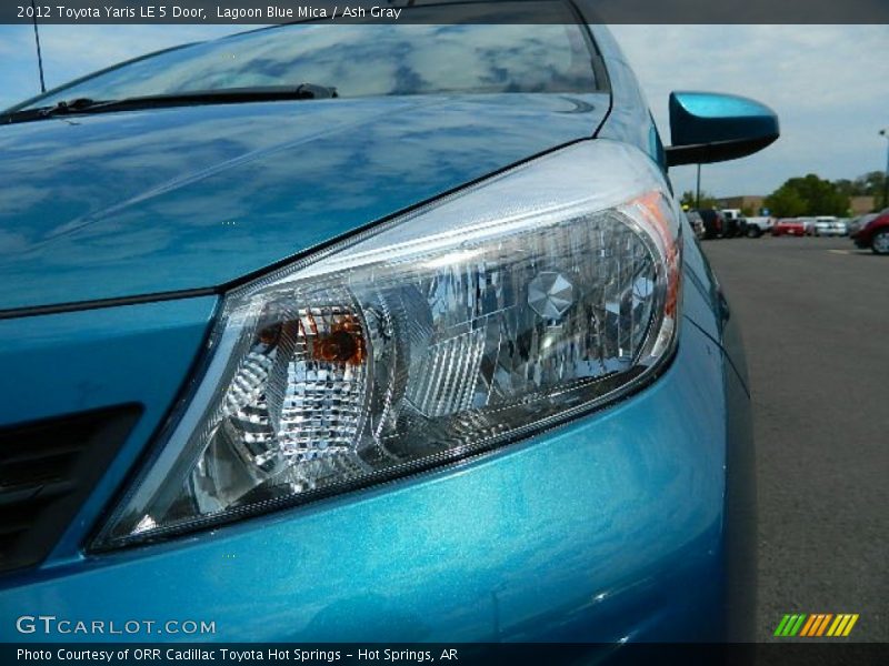 Lagoon Blue Mica / Ash Gray 2012 Toyota Yaris LE 5 Door