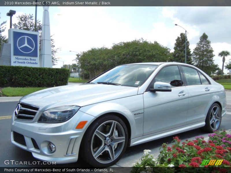 Iridium Silver Metallic / Black 2010 Mercedes-Benz C 63 AMG
