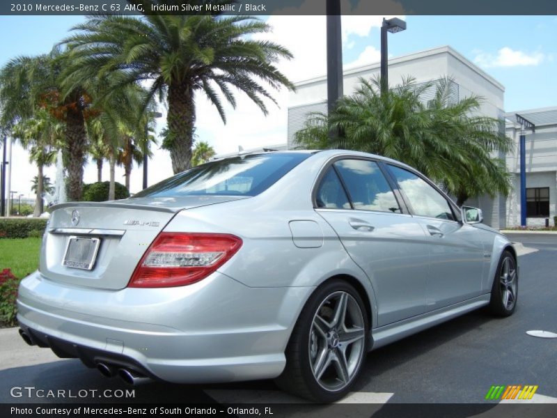 Iridium Silver Metallic / Black 2010 Mercedes-Benz C 63 AMG
