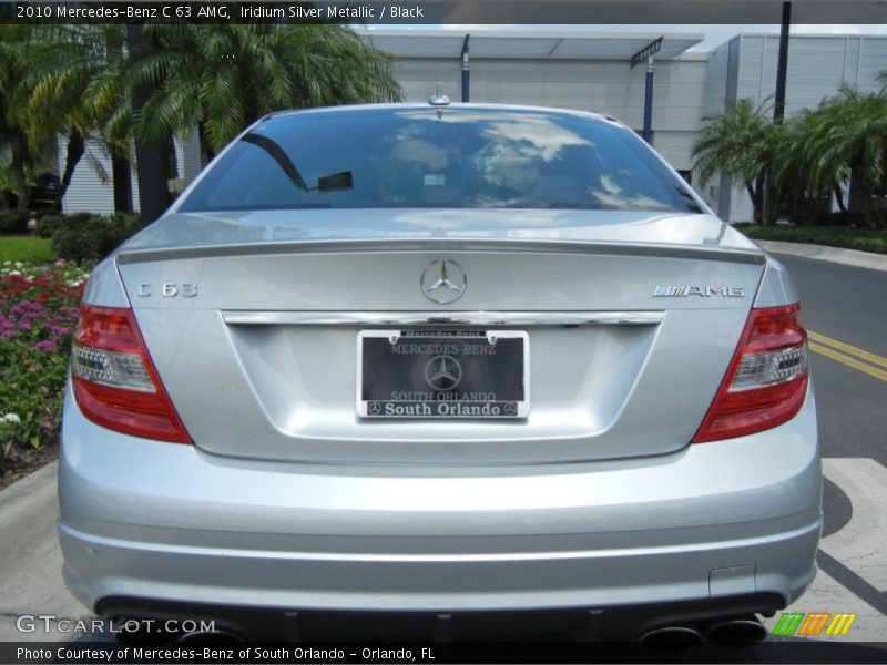 Iridium Silver Metallic / Black 2010 Mercedes-Benz C 63 AMG