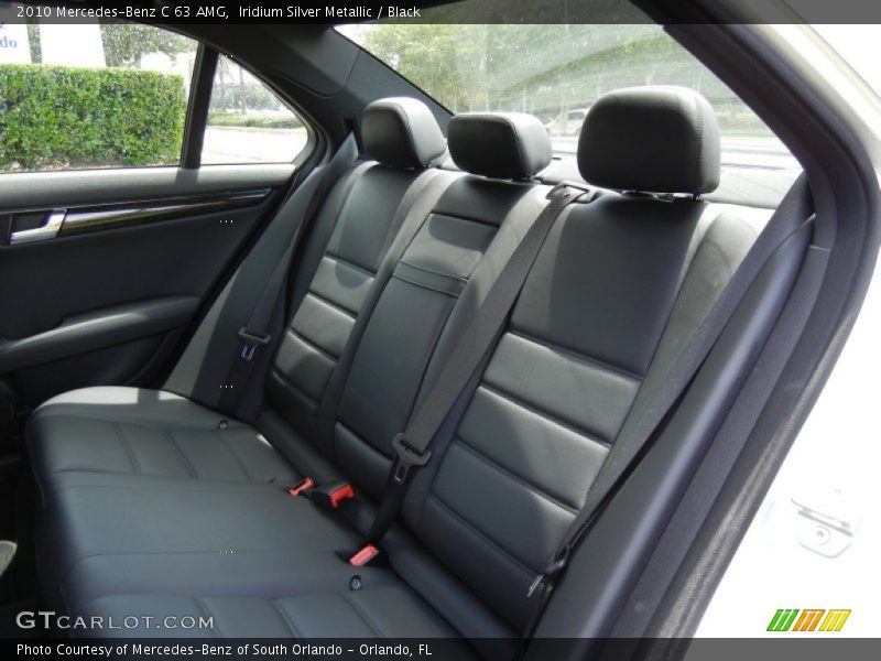 Rear Seat of 2010 C 63 AMG