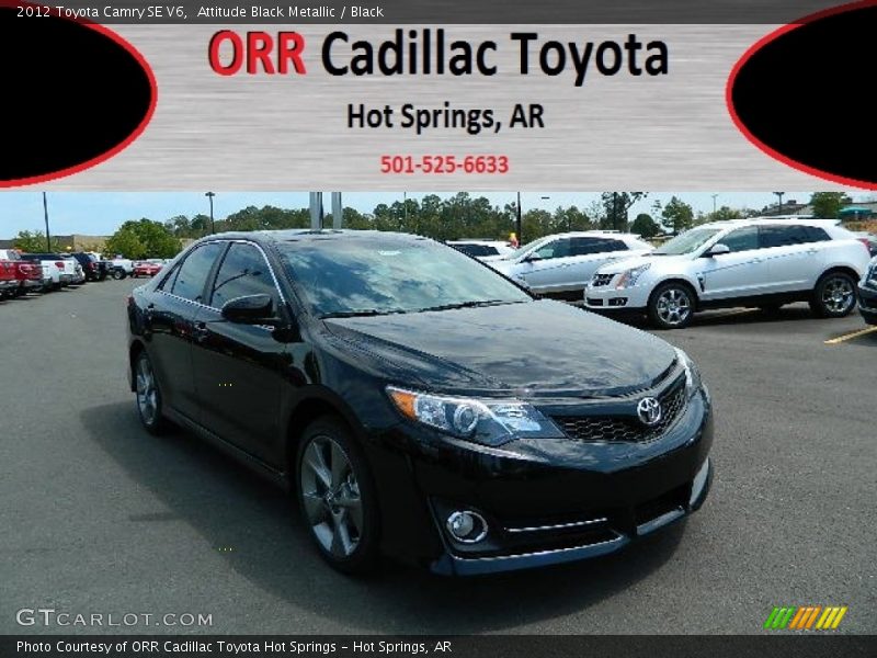 Attitude Black Metallic / Black 2012 Toyota Camry SE V6
