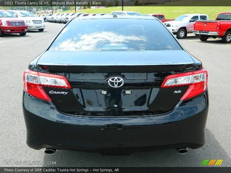 Attitude Black Metallic / Black 2012 Toyota Camry SE V6