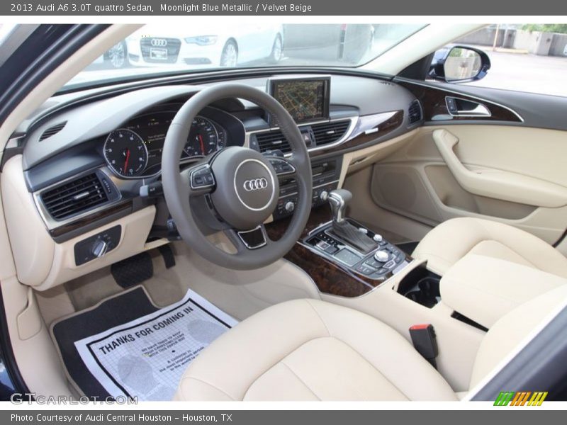 Velvet Beige Interior - 2013 A6 3.0T quattro Sedan 