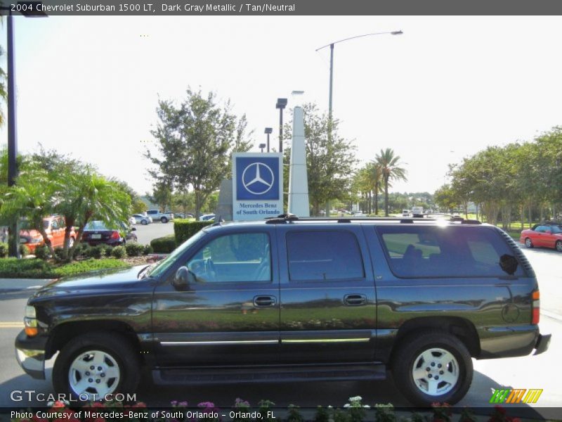 Dark Gray Metallic / Tan/Neutral 2004 Chevrolet Suburban 1500 LT