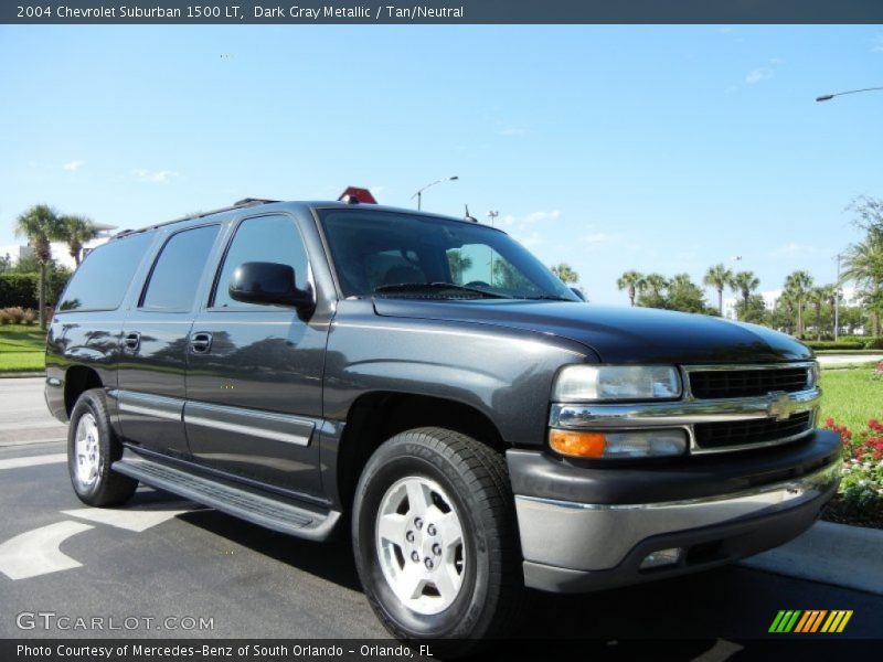 Dark Gray Metallic / Tan/Neutral 2004 Chevrolet Suburban 1500 LT