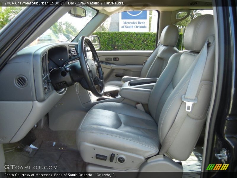 Dark Gray Metallic / Tan/Neutral 2004 Chevrolet Suburban 1500 LT