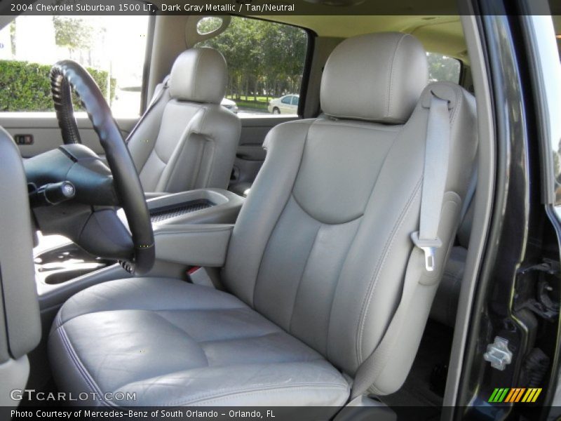 Dark Gray Metallic / Tan/Neutral 2004 Chevrolet Suburban 1500 LT