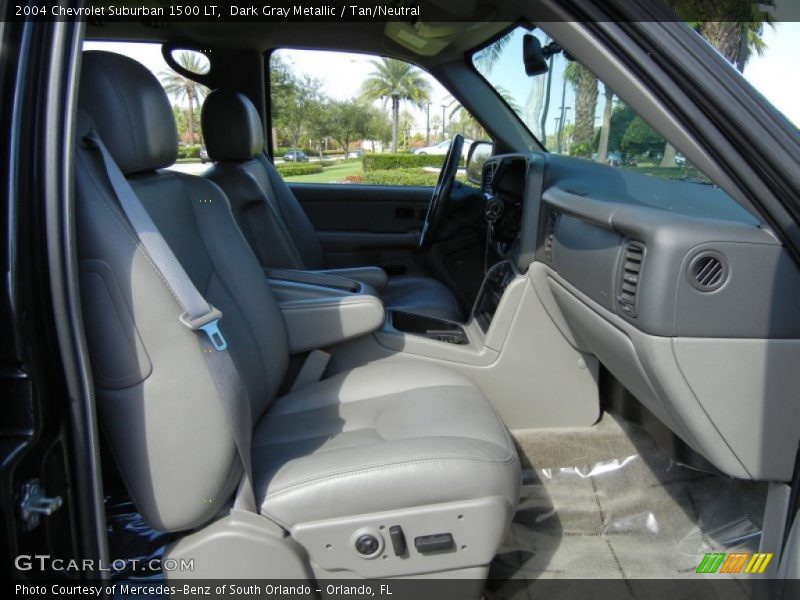 Dark Gray Metallic / Tan/Neutral 2004 Chevrolet Suburban 1500 LT