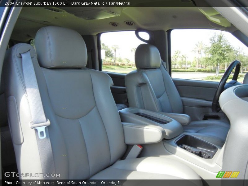 Dark Gray Metallic / Tan/Neutral 2004 Chevrolet Suburban 1500 LT