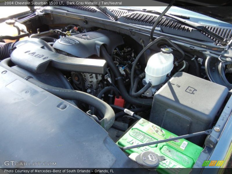 Dark Gray Metallic / Tan/Neutral 2004 Chevrolet Suburban 1500 LT