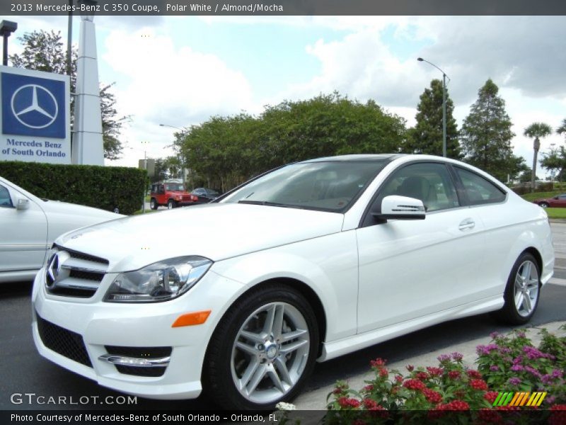 Polar White / Almond/Mocha 2013 Mercedes-Benz C 350 Coupe