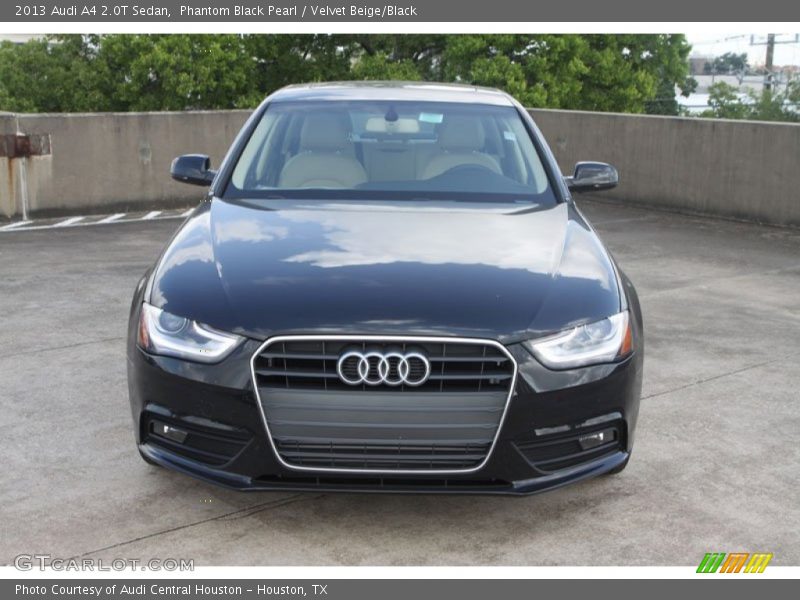 Phantom Black Pearl / Velvet Beige/Black 2013 Audi A4 2.0T Sedan