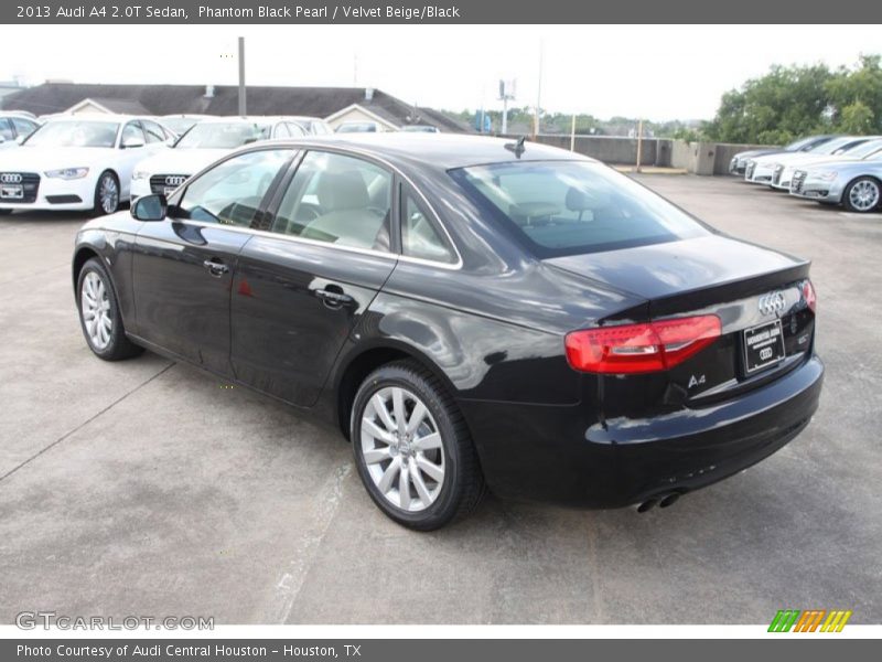 Phantom Black Pearl / Velvet Beige/Black 2013 Audi A4 2.0T Sedan
