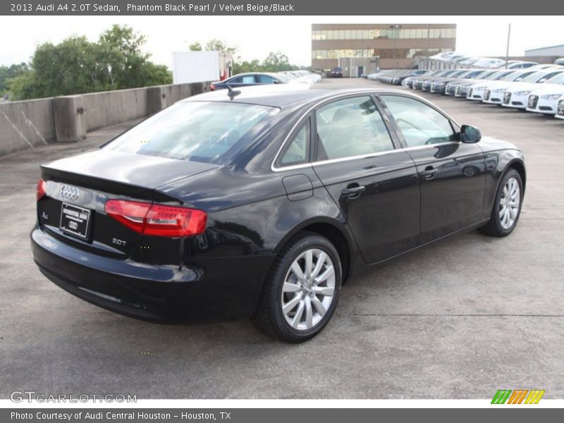 Phantom Black Pearl / Velvet Beige/Black 2013 Audi A4 2.0T Sedan