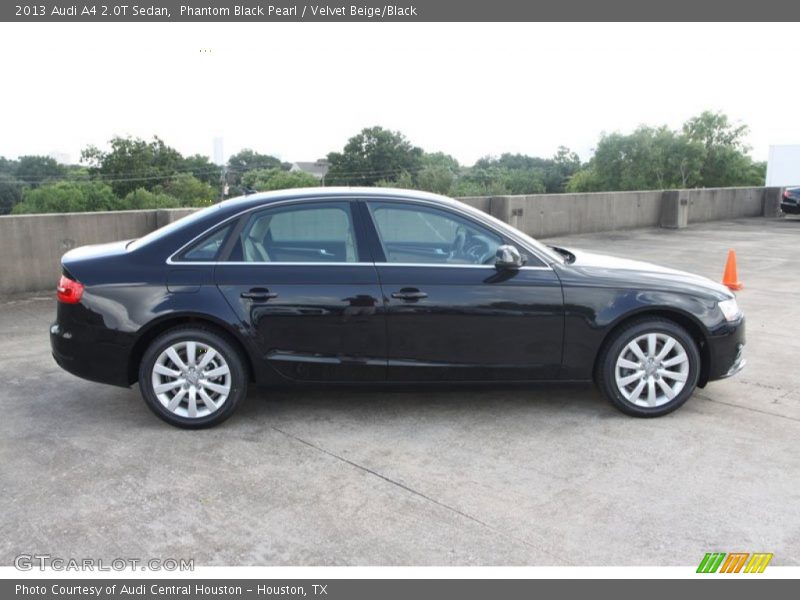 Phantom Black Pearl / Velvet Beige/Black 2013 Audi A4 2.0T Sedan