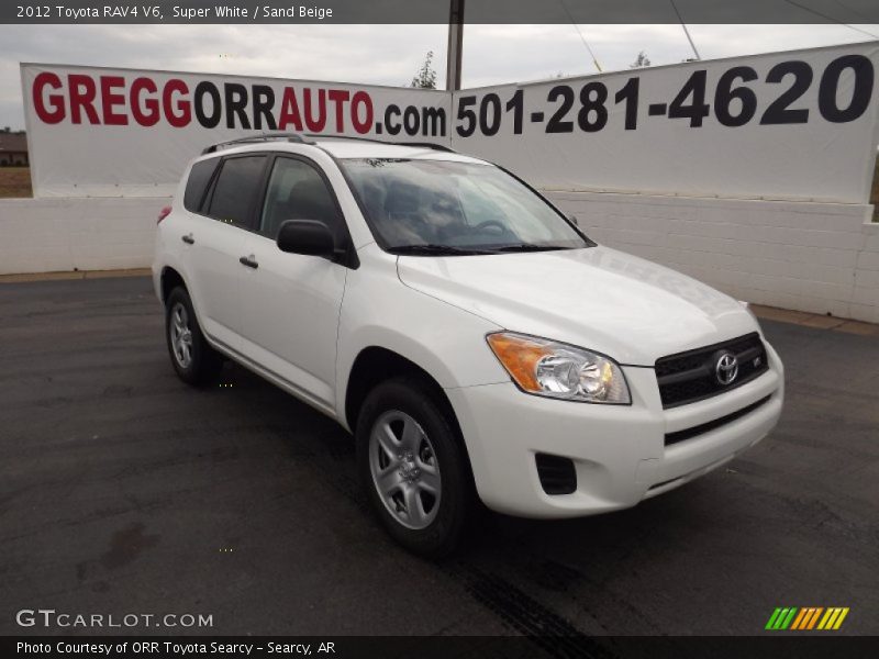 Super White / Sand Beige 2012 Toyota RAV4 V6