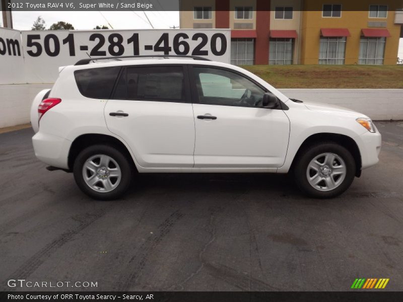 Super White / Sand Beige 2012 Toyota RAV4 V6