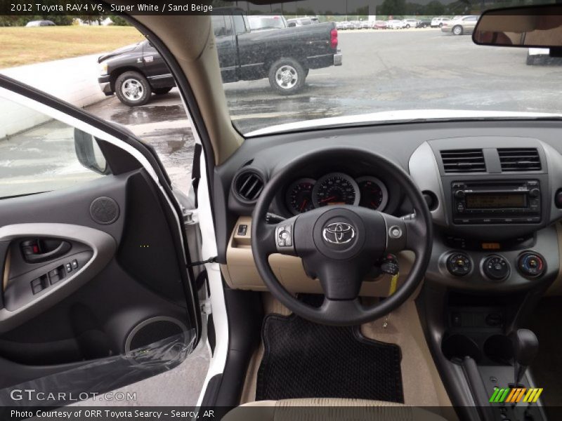 Super White / Sand Beige 2012 Toyota RAV4 V6