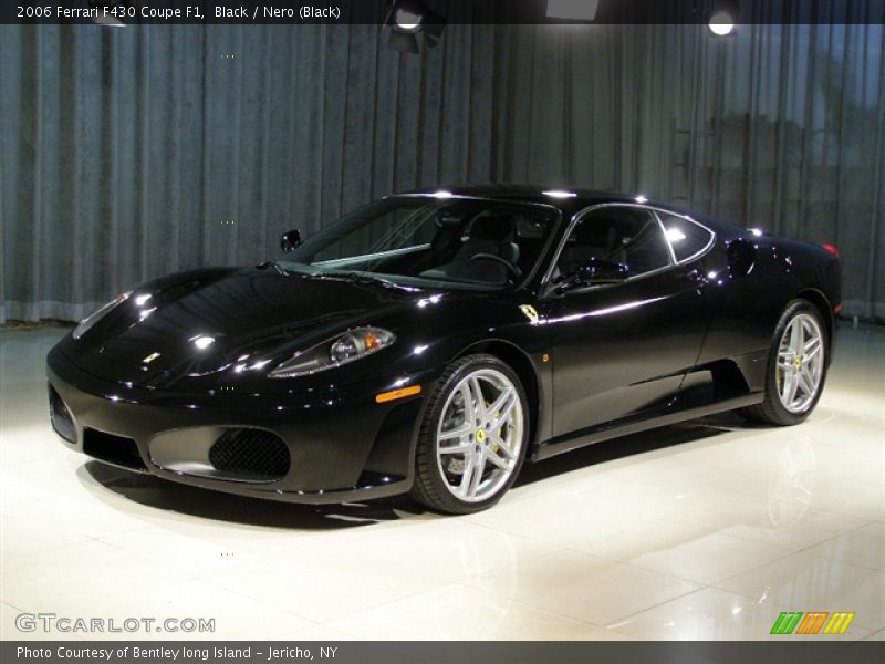 2006 Ferrari F430 Coupe F1, Black / Black, Front Left - 2006 Ferrari F430 Coupe F1