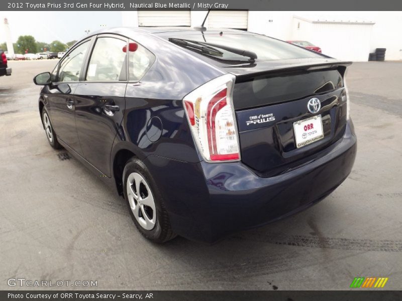 Nautical Blue Metallic / Misty Gray 2012 Toyota Prius 3rd Gen Four Hybrid