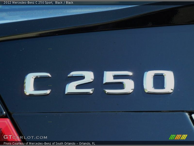 Black / Black 2012 Mercedes-Benz C 250 Sport