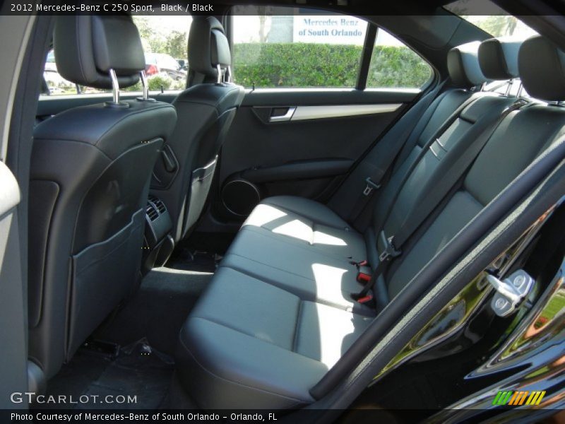 Black / Black 2012 Mercedes-Benz C 250 Sport