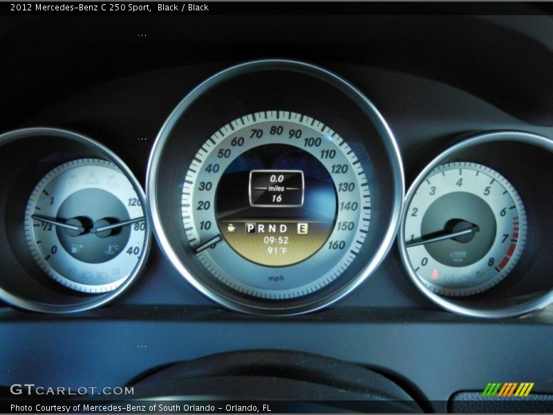 Black / Black 2012 Mercedes-Benz C 250 Sport