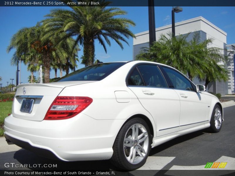 Arctic White / Black 2012 Mercedes-Benz C 250 Sport