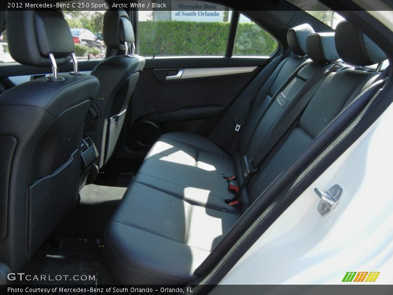 Arctic White / Black 2012 Mercedes-Benz C 250 Sport