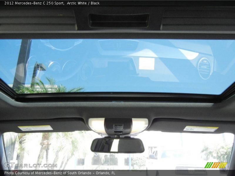 Arctic White / Black 2012 Mercedes-Benz C 250 Sport