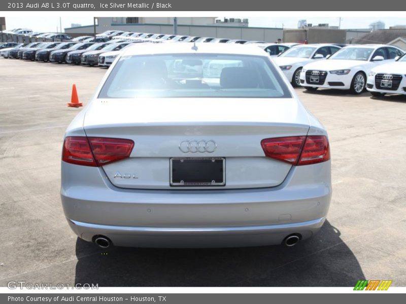 Ice Silver Metallic / Black 2013 Audi A8 L 3.0T quattro
